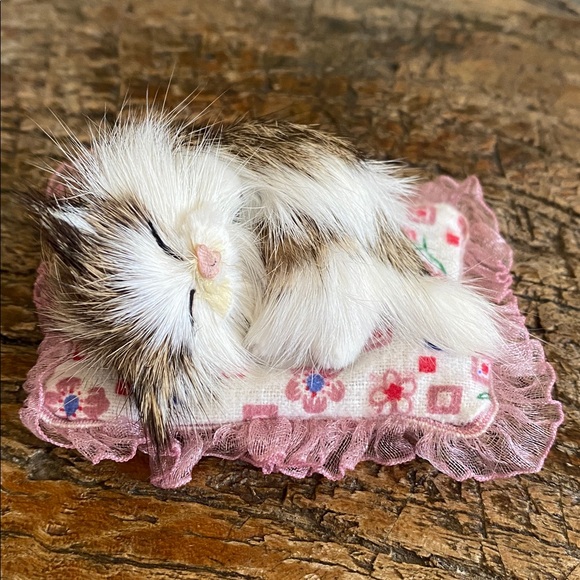 Other - 🐈Vintage🐈Cat Sleeping on Pillow
